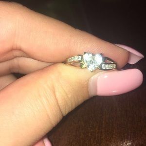 Heart shaped promise/engagement ring